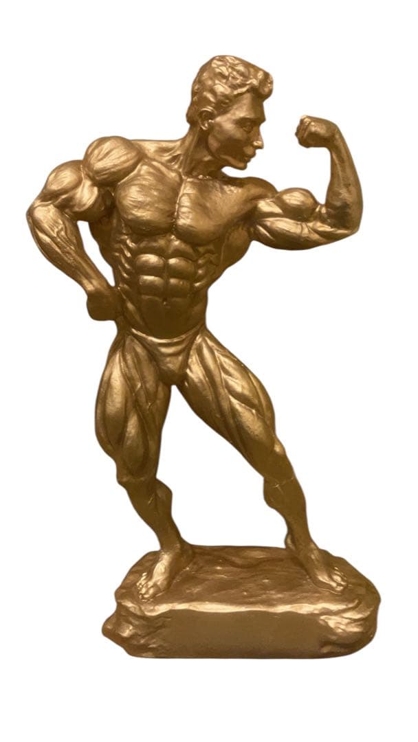 希少 ボディビルダー像 マッスル 筋肉美 ボディビル トロフィー USA製 黄金