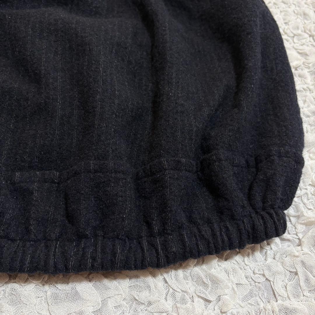 美品　y's バルーン スカート　ストライプ　ウール　ウエストゴム　ジョガー