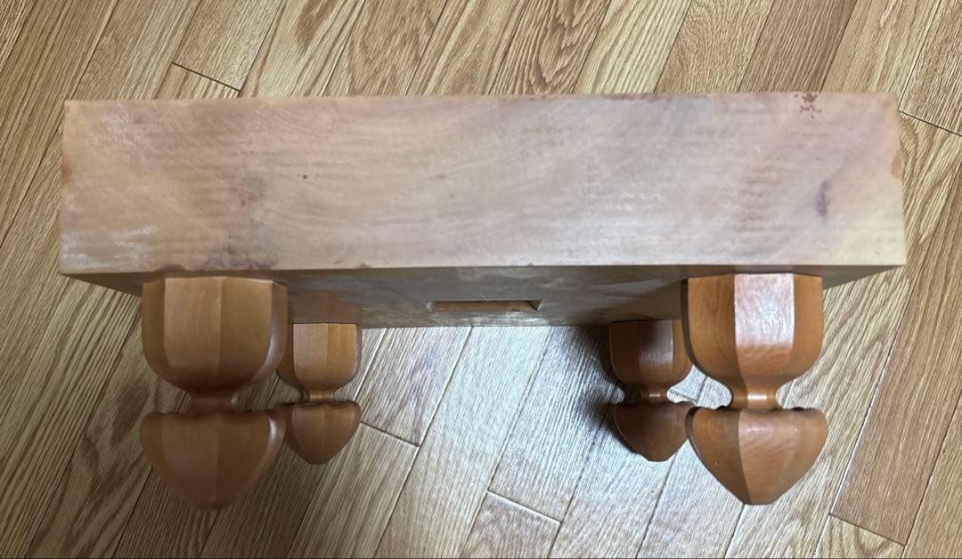 新品 百貨店購入品　囲碁セット【碁盤 ヘソ付き 脚付 碁石 蛤 那智黒 22号】