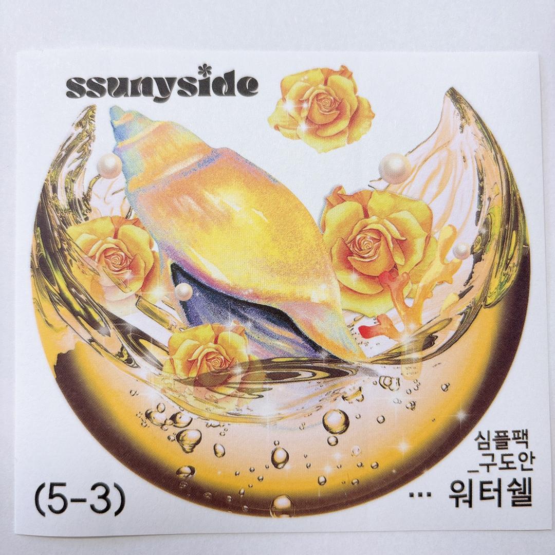 S225.装飾ステッカー 韓国作家 ssunyside(黒いたぬき) バラ売り〇