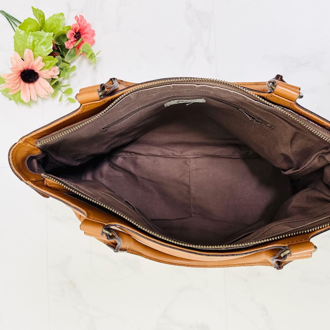 チーコ　ダコタDakota トートバッグ　レザー　革　ハンドバッグ　茶