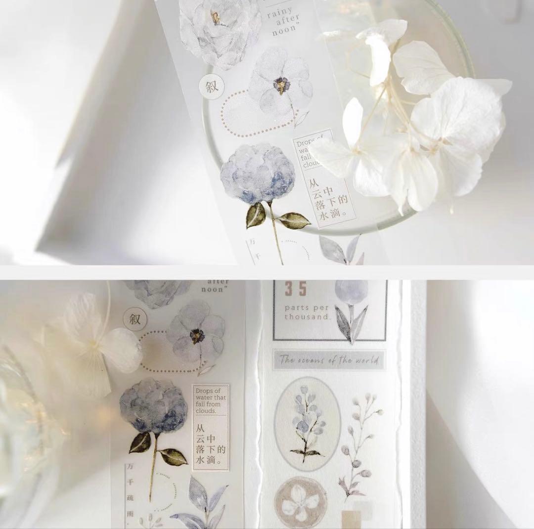 ⭐️SALE⭐️ 雀斑茶《蝉时雨》海外マスキングテープ　マステ 【1338】