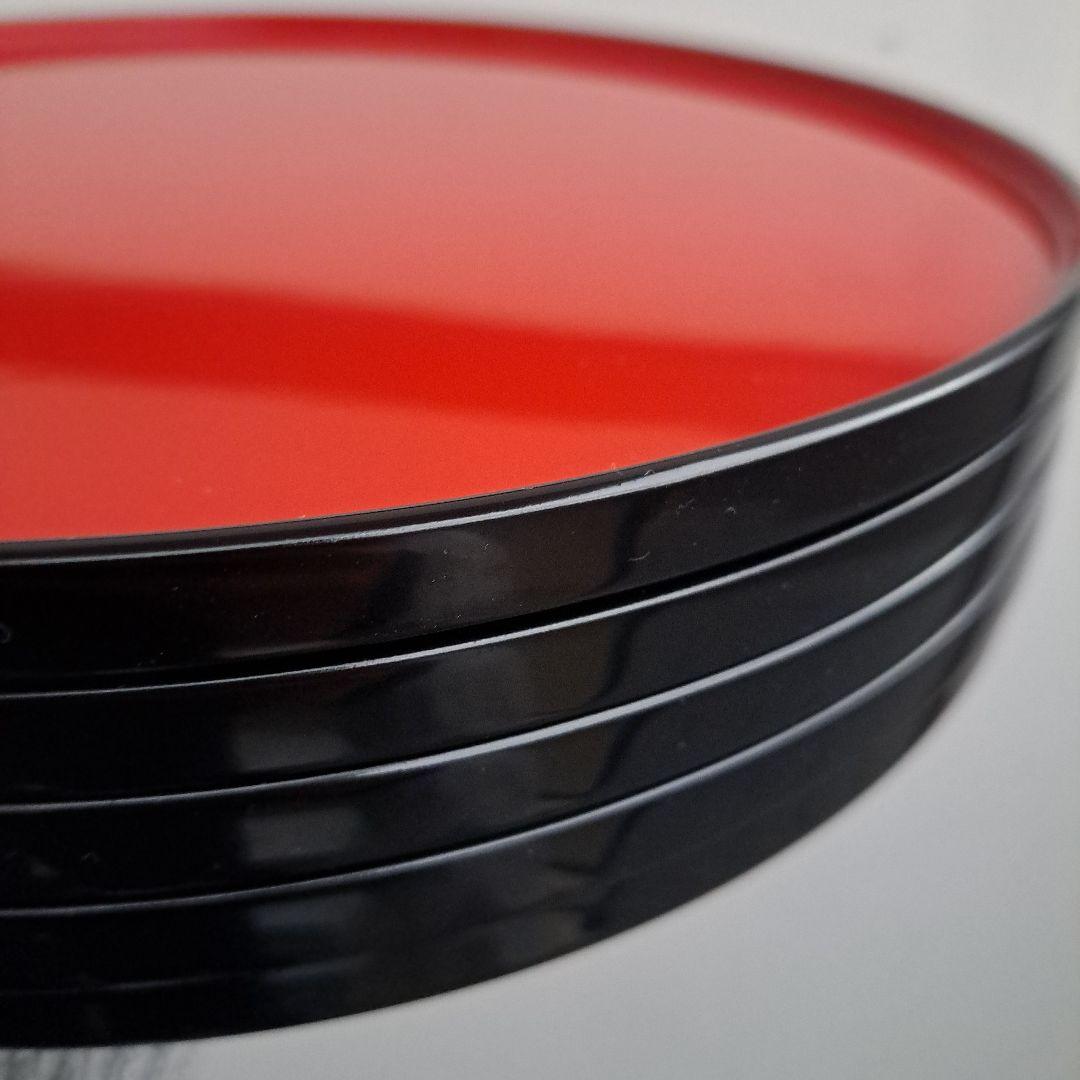 輪島塗 尺サイズ 卓上膳×5客】布着本堅地 輪島屋本店 未使用/長期保管