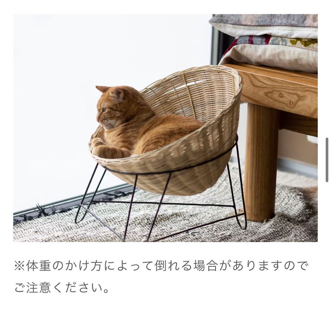 オルネコ・クッション付きラタンチェア オルネコ アイアンレッグラタン