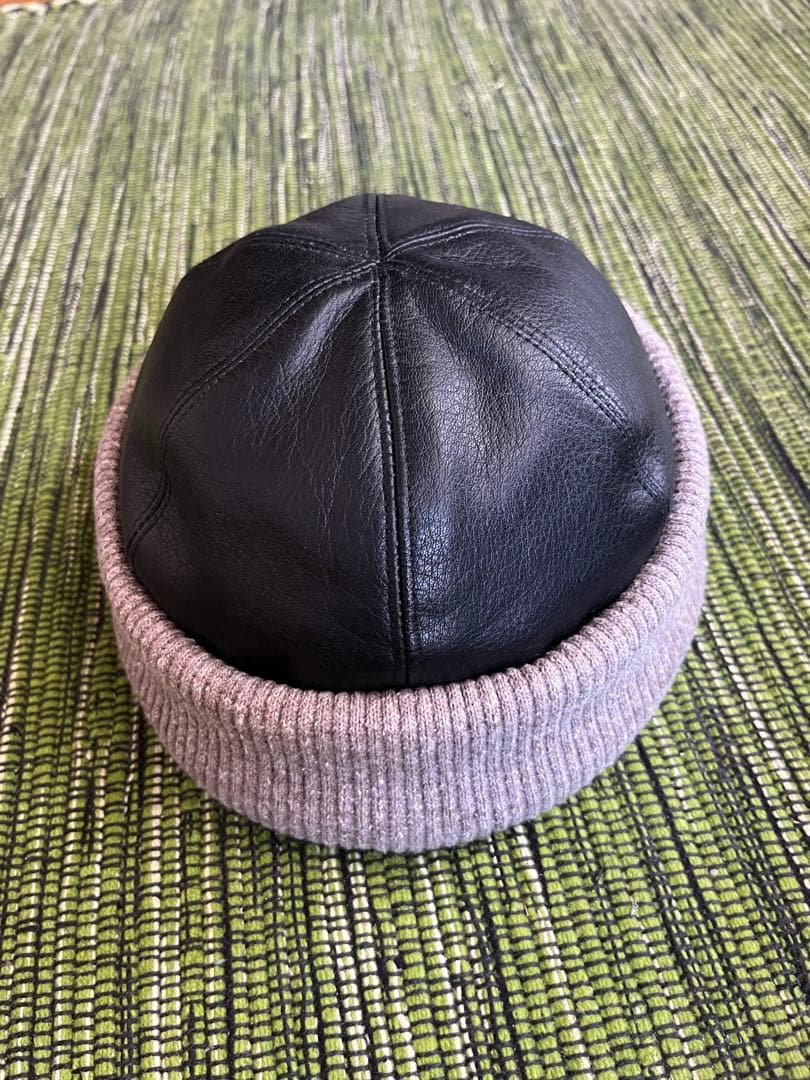 長渕剛 映画【オルゴール】風レザーニット帽