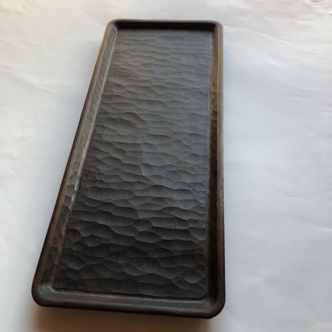 三谷龍二　漆　角盆　特大　トレイ