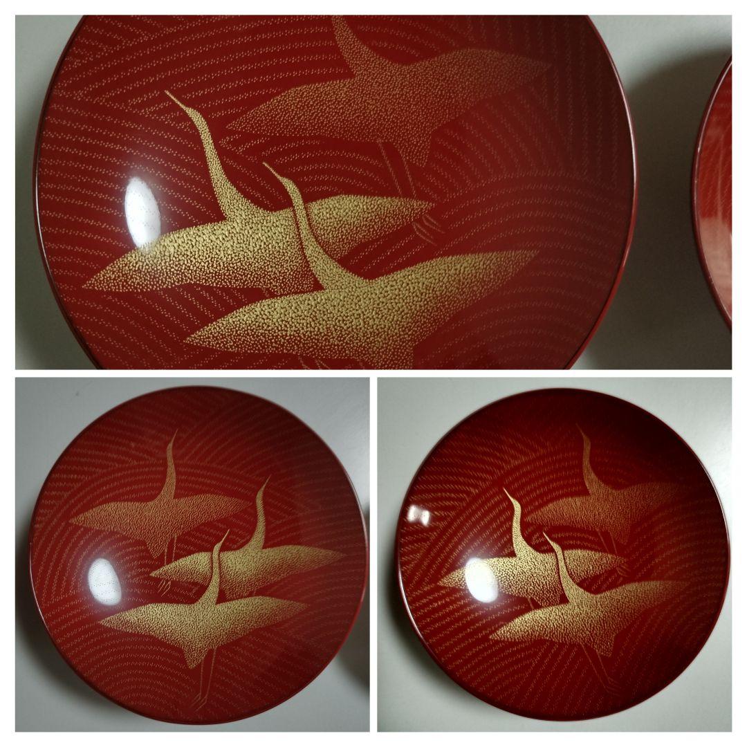 輪島塗　千羽鶴沈金　屠蘇器　作家もの