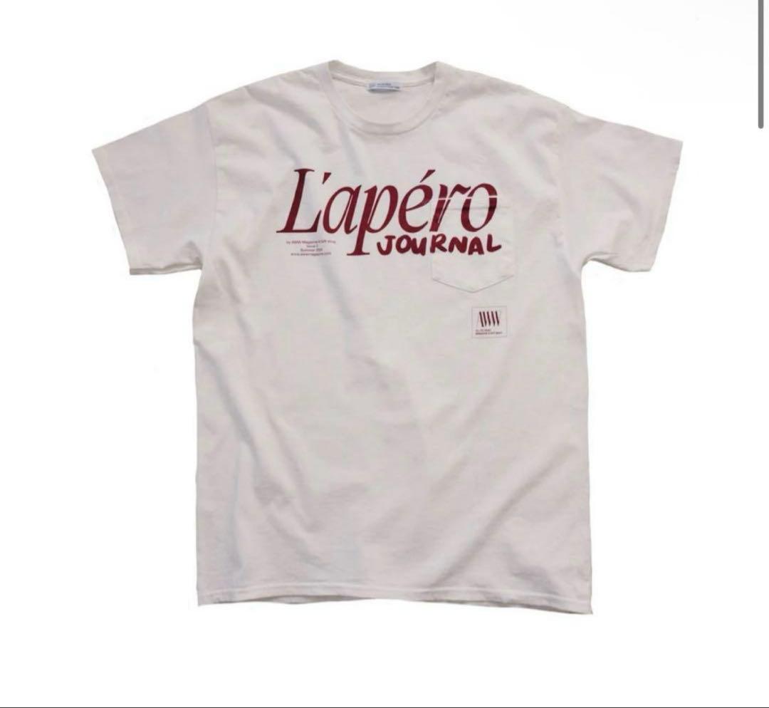 美品 AWW MAGAZINE L'APERO TEE Tシャツ aww magazine L'APÉRO JOURNAL