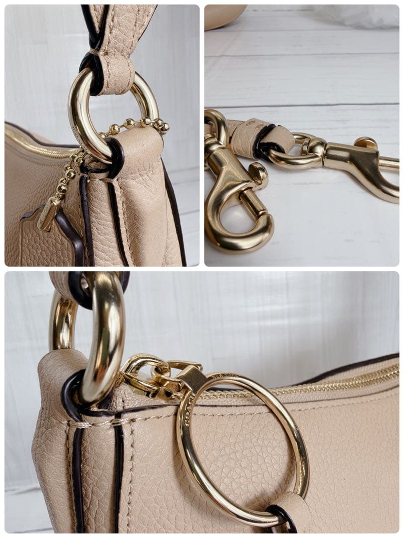 Coach ショルダーバッグ ハンドバック ワンショルダー　ベージュ