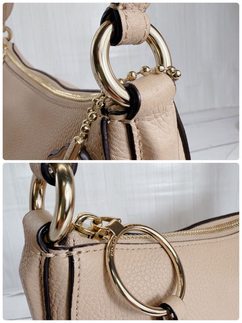 Coach ショルダーバッグ ハンドバック ワンショルダー　ベージュ