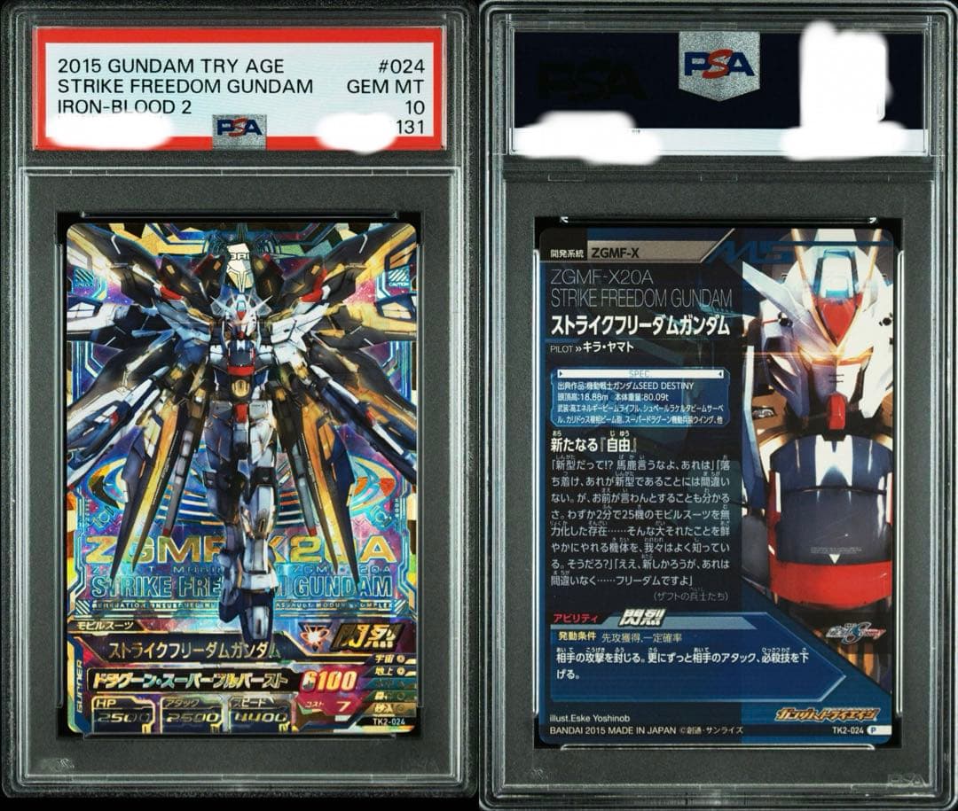 【PSA10 3連番】ストライクフリーダム3枚セット　ガンダムトライエイジ