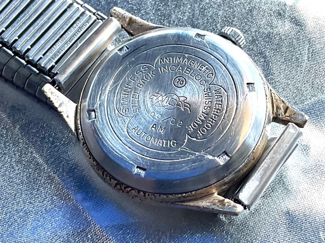 ★激貴重❣️世界初の両側回転式自動巻BIDYNATOR搭載❣️OLD.ENICAR❣️