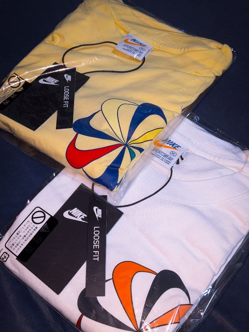 新品相場以下 70年代復刻 NIKE 風車 Tシャツ XL 2枚セット - メルカリ