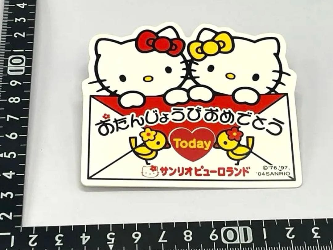 ハローキティ 誕生日 ハッピーバースデー サンリオピューロランド ピンバッジ ハローキティ 誕生日 ハッピーバースデー サンリオピューロランド