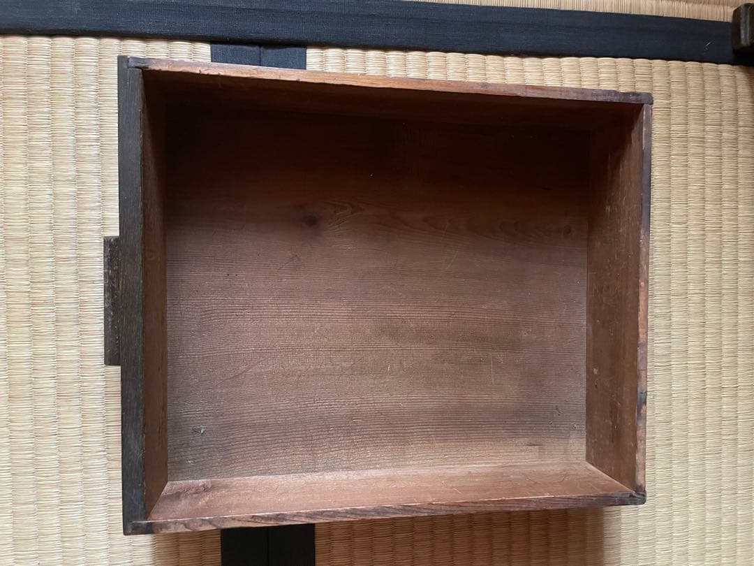 最終価格】木製文机 ダークブラウン 2引き出し付き