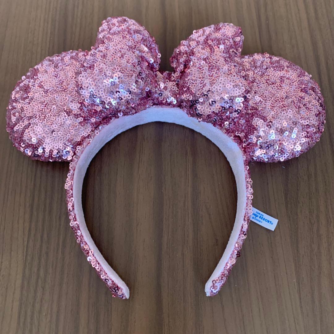 美品】 ミニーカチューシャ スパンコール ピンク パルパルーザ - メルカリ