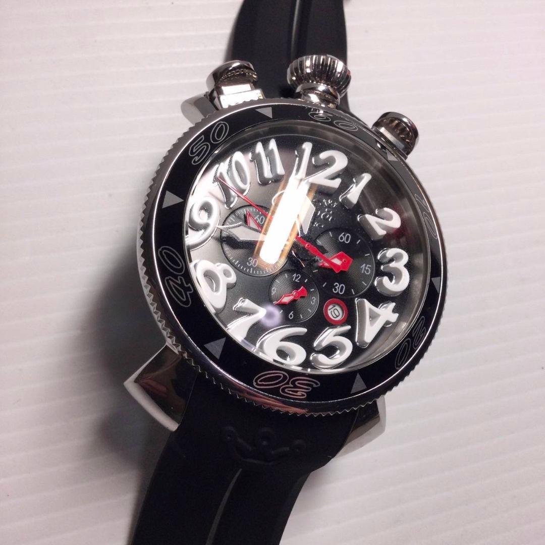 ポコ　ガガミラノ ◆クロノグラフ 稼働品 6050.6