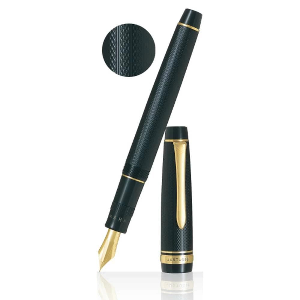 【新品】 パイロット 万年筆 ジャスタス95 ネットブラック 細 F NB