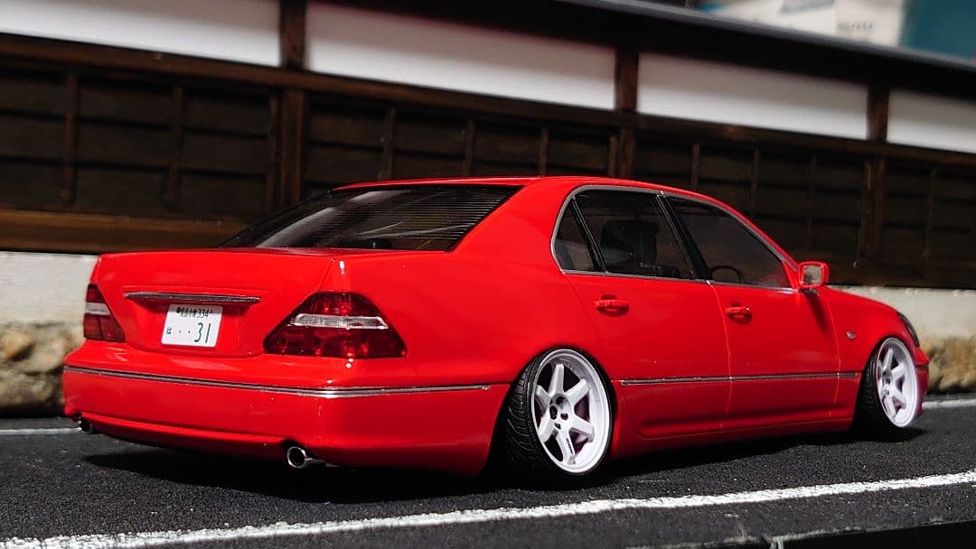 1/24 アオシマ 30セルシオ ドリ車 完成品