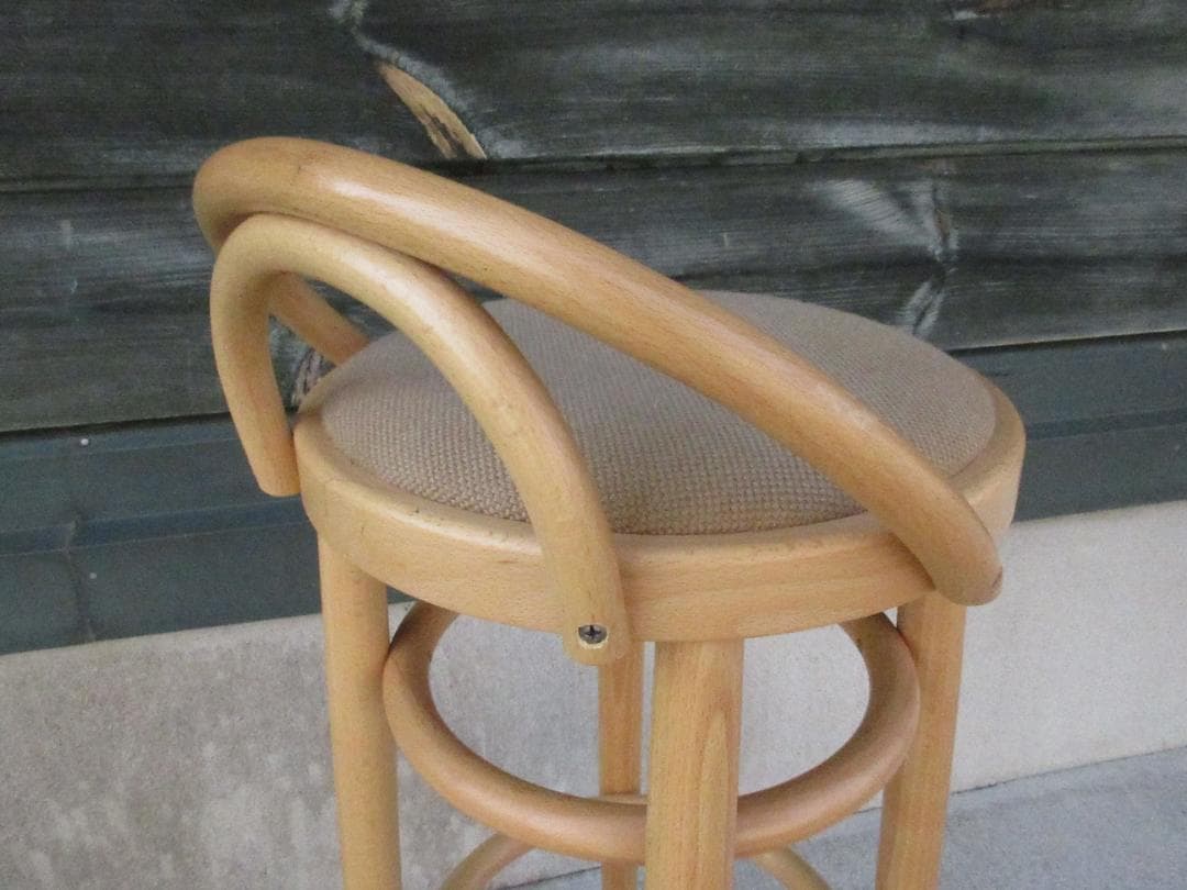 ★秋田木工アキモク曲木ベントウッドチェア2091-U/カウンターチェア