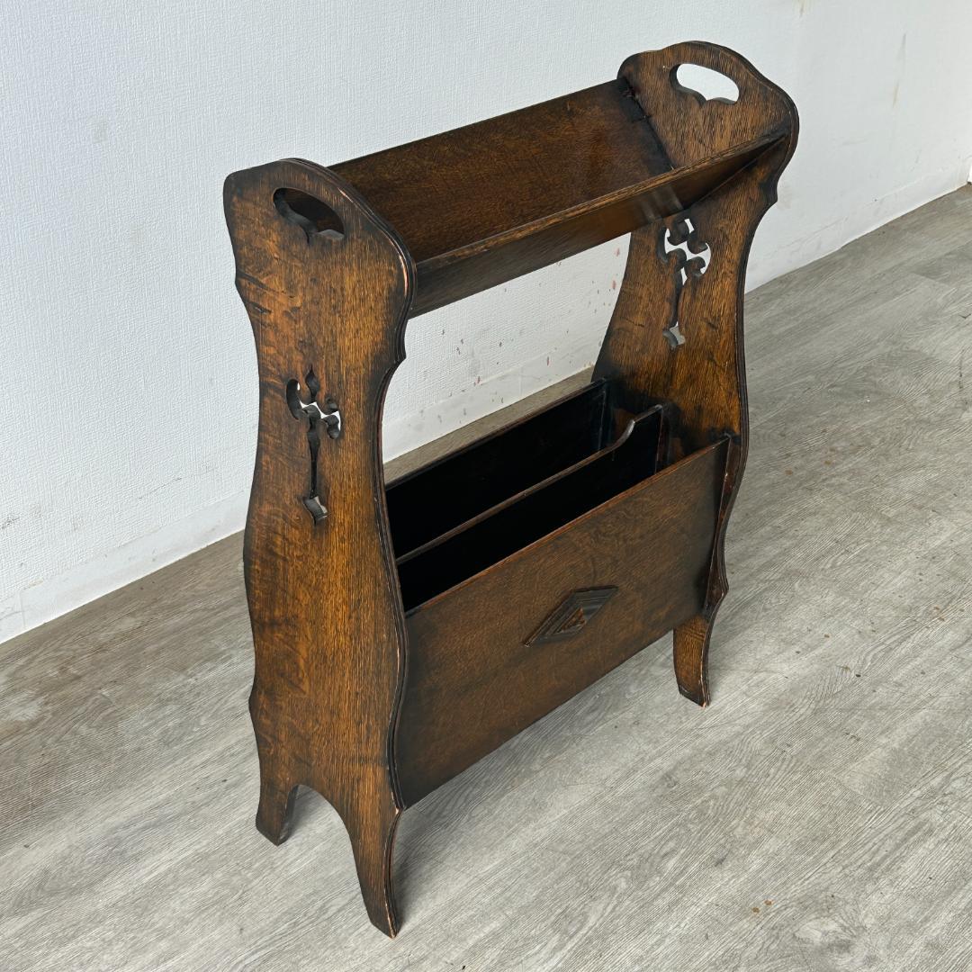 イギリス アンティーク家具 マガジンラック 本立て 1930年頃 734A