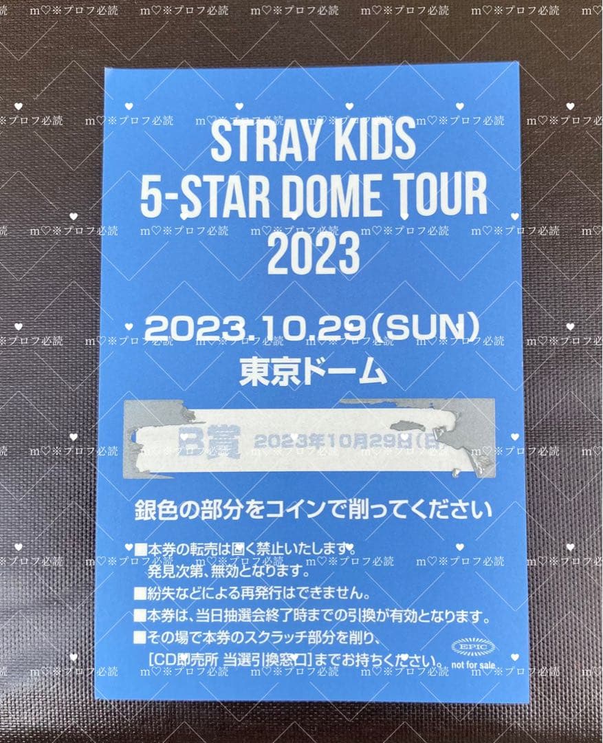 ♡ Stray Kids スキズ リノ 直筆 サイン チェキ B賞 ポラ