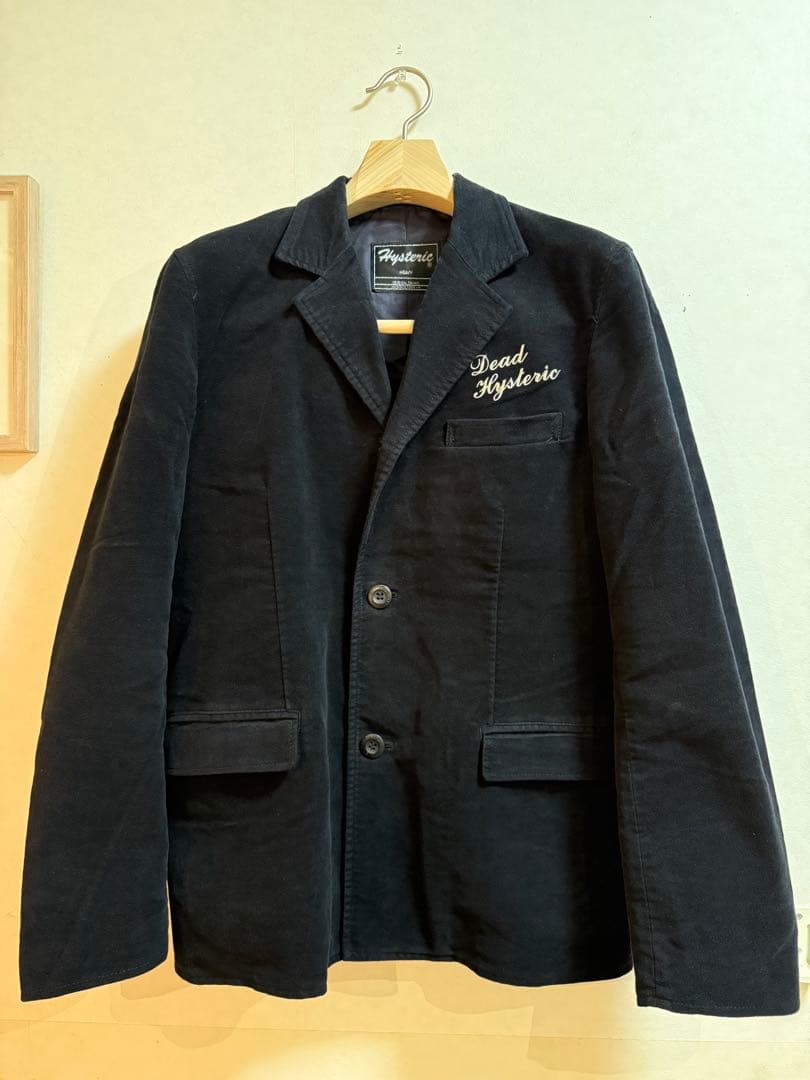 HYSTERIC GLAMOUR　ベロアテーラードジャケット　ヒスガール