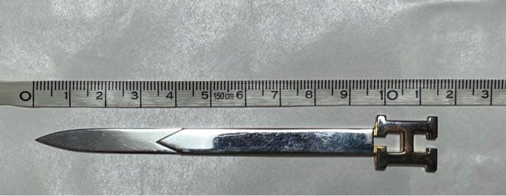 HERMES ペーパーナイフ　『H』に変色？ LKR-800B_04-2.jpg