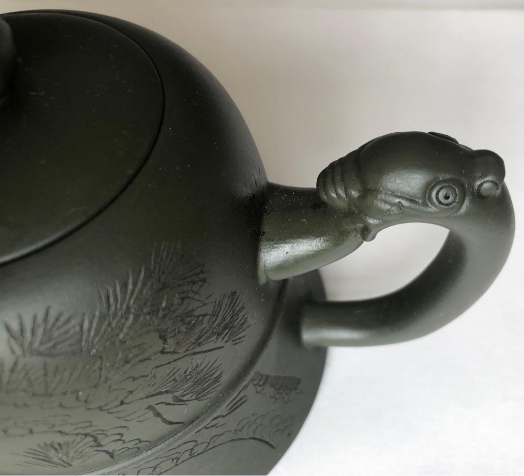 唐物　中国紫砂工芸美術「一代宗師」顧景舟 緑金鐘急須やかん入手困難