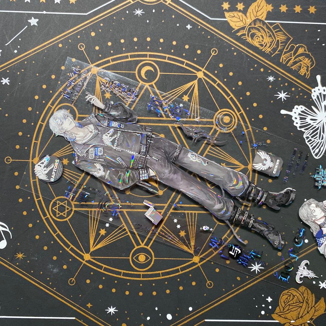 9237】海外 マステ 中古巻 貝殻光マスキングテープ 人物系 男子 残量