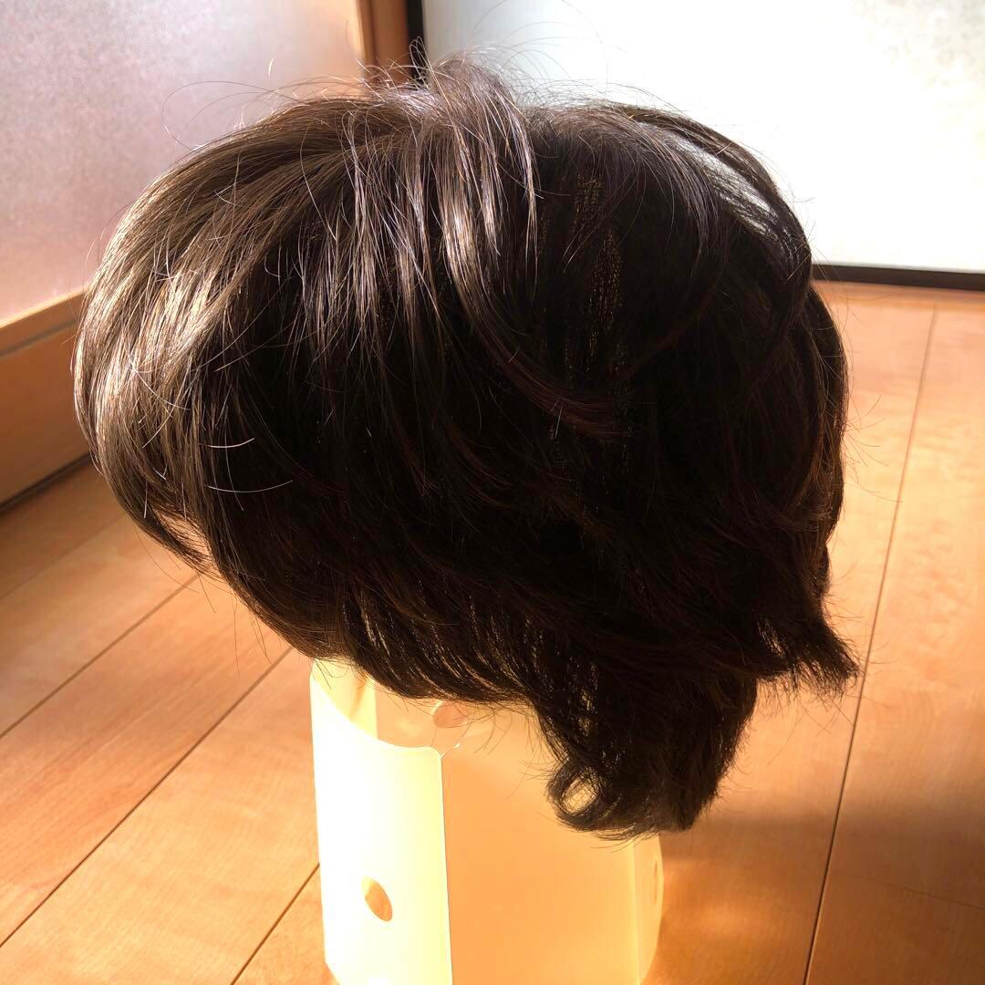 試着のみ(フォンテーヌ fontaine)ダークブラウン ショートフルウィッグ