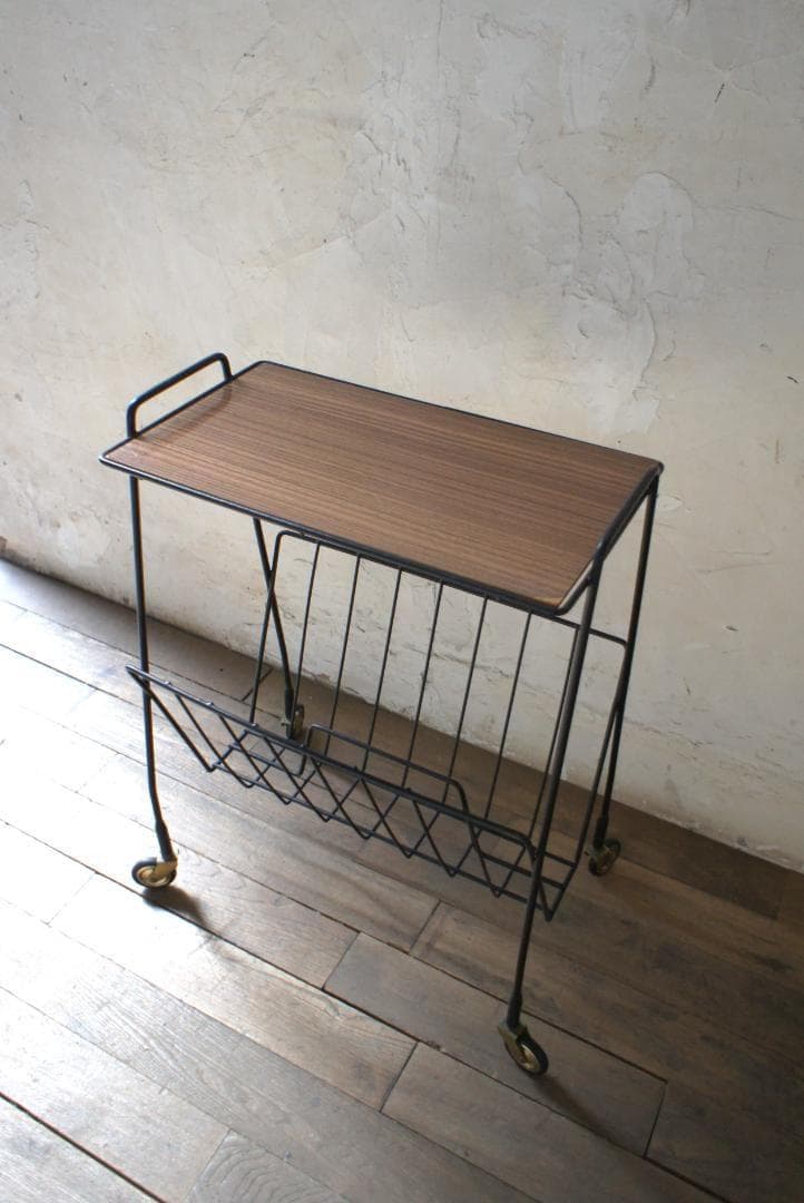 サイドテーブル ワゴン ミッドセンチュリー ヴィンテージ 北欧 フランス