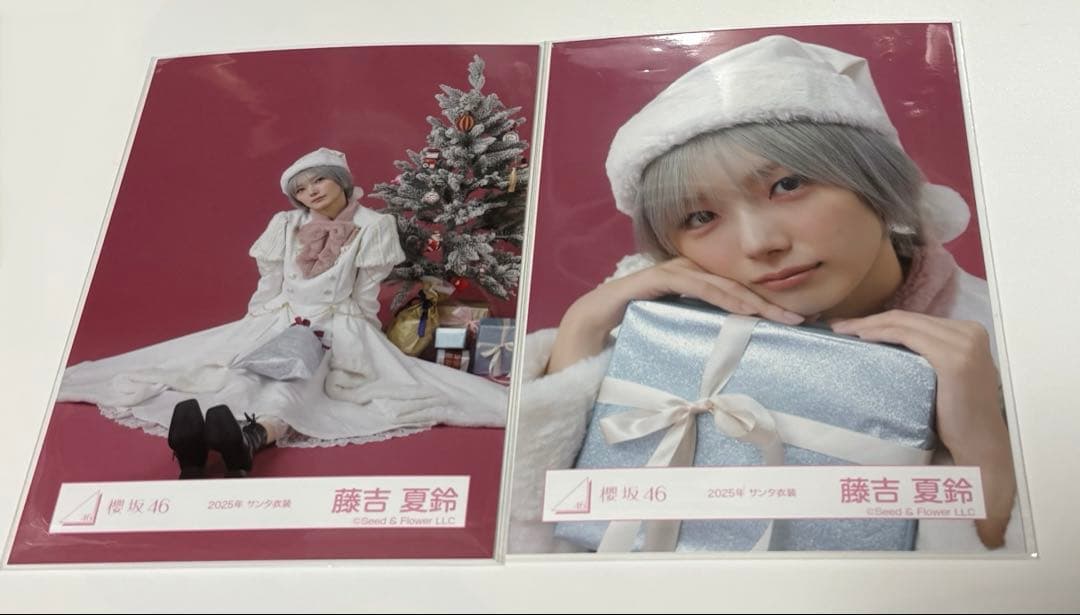 櫻坂46 藤吉夏鈴 2025年サンタ衣装 ヨリ＋座り - メルカリ