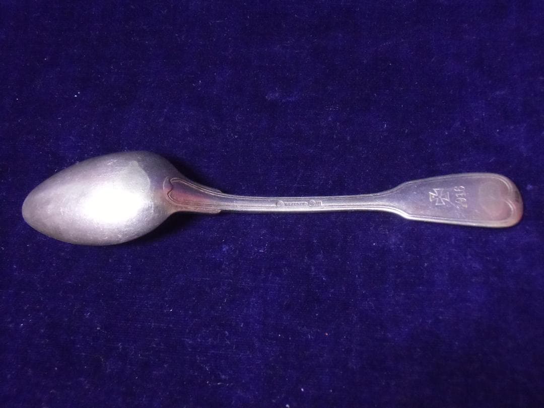 Ｗ帝政ドイツ軍＊１９１６年＊プロイセン野戦砲兵射撃学校コーヒースプーン（実物）