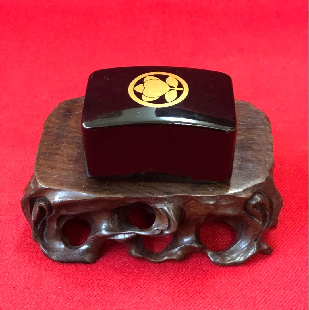 金蒔絵　箏爪箱　小物入れ箱　漆器　アンティーク　骨董品　インテリア