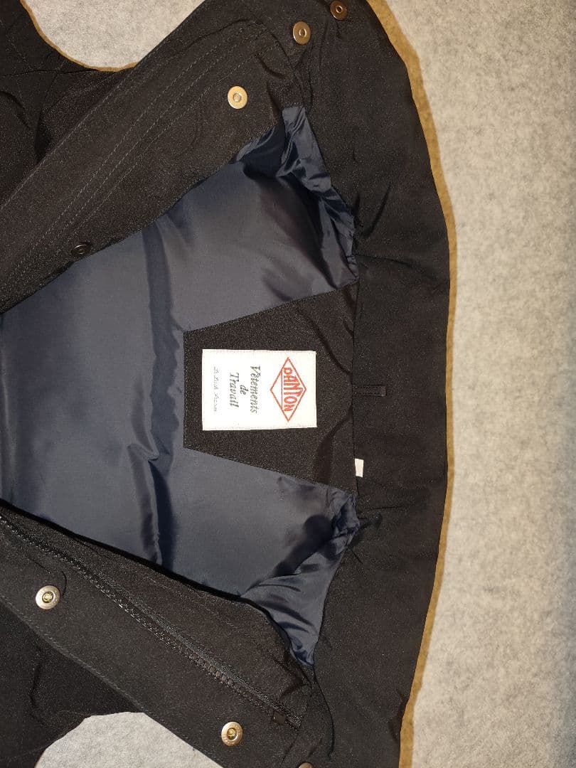 DANTON ダウンベスト ブラック 40