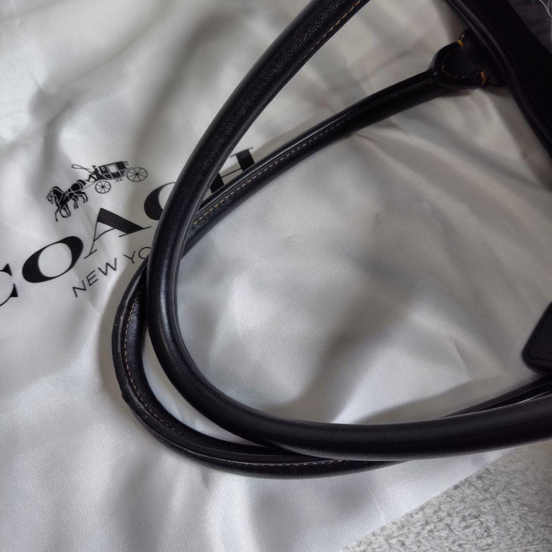 美品　コーチ　2way　トートバッグ　メトロポリタン　バイカラー　革　55564