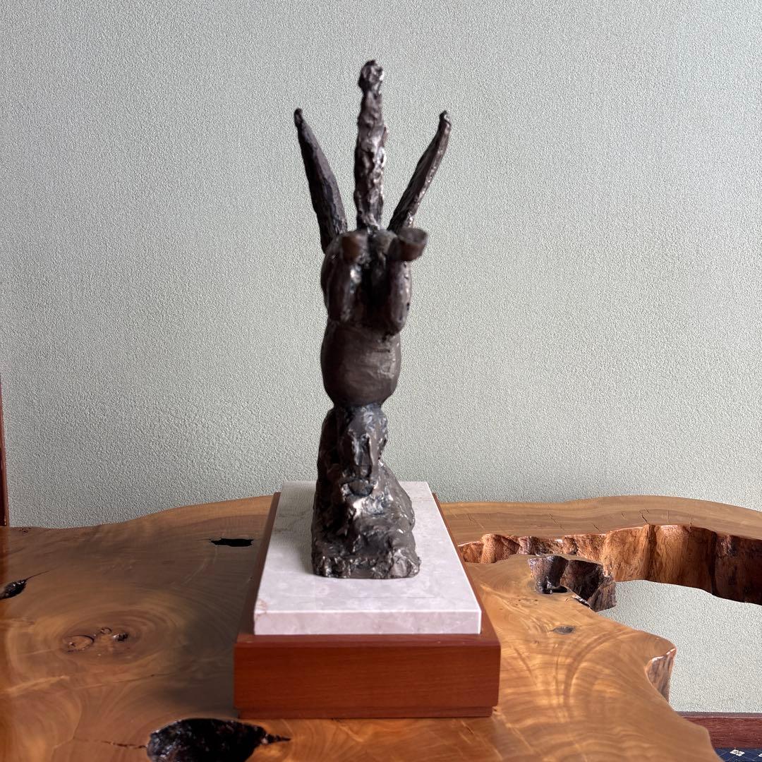 洋銀】北村西望造 「春風」彫刻置物 共箱 高さ33.5cm - メルカリ