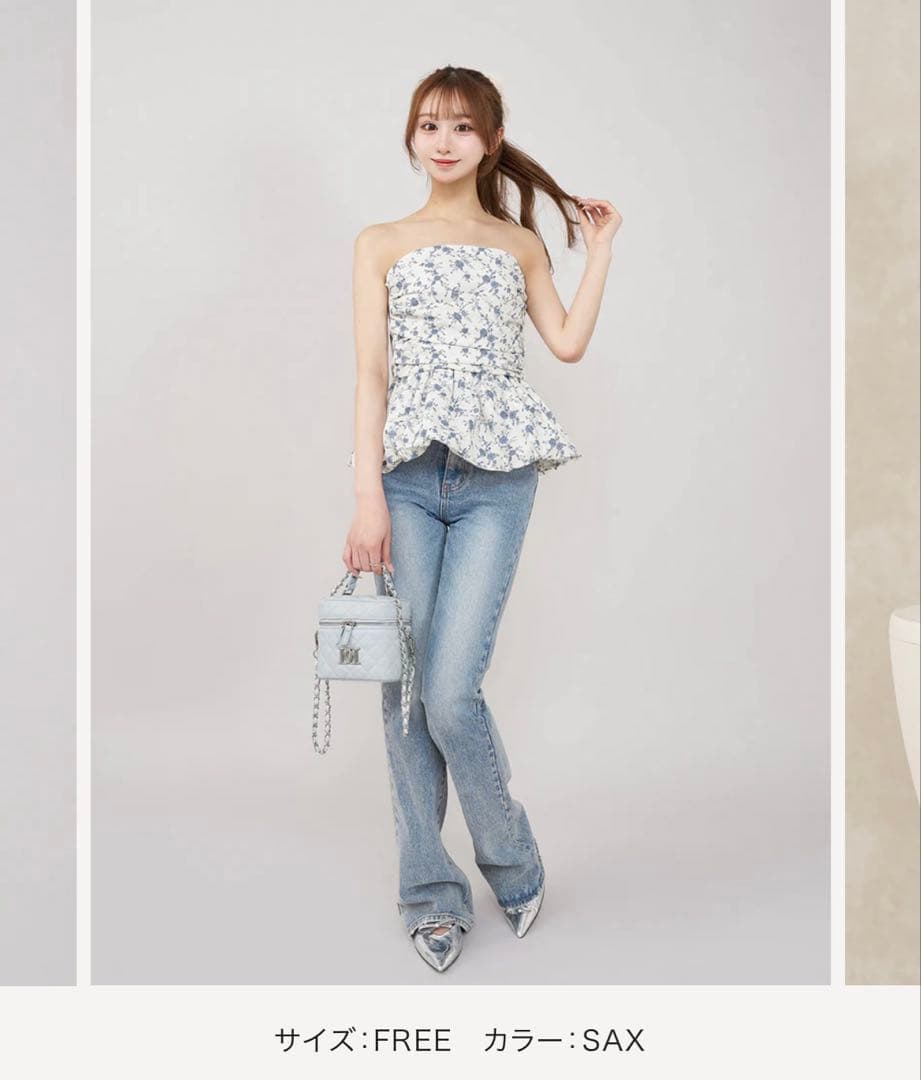 ダーリッチ シルバーパーツ キルティング スクエアミニバッグ サックス sax