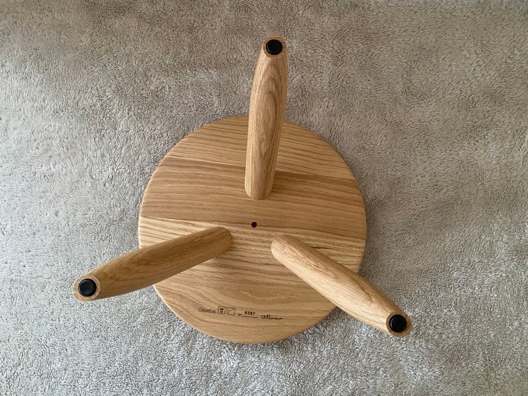 【美品】カッシーナ　ベルジェ スツール　オーク材ナチュラル