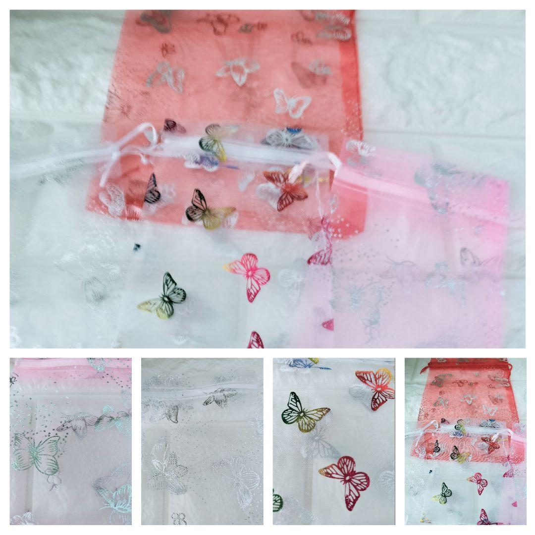 オーガンジー巾着袋 9柄 6サイズ 全17種×各7枚 全計