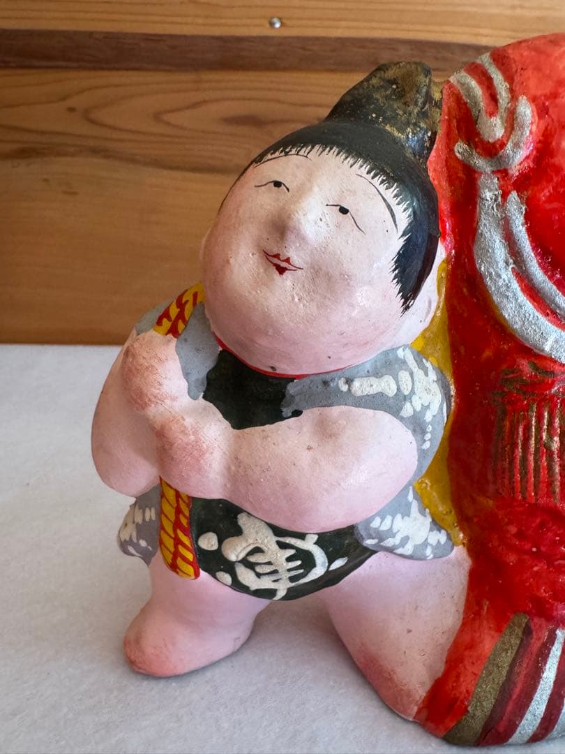 希少 中野土人形 奈良久雄 『鯛曳童子』郷土玩具 民藝 長野県 - メルカリ