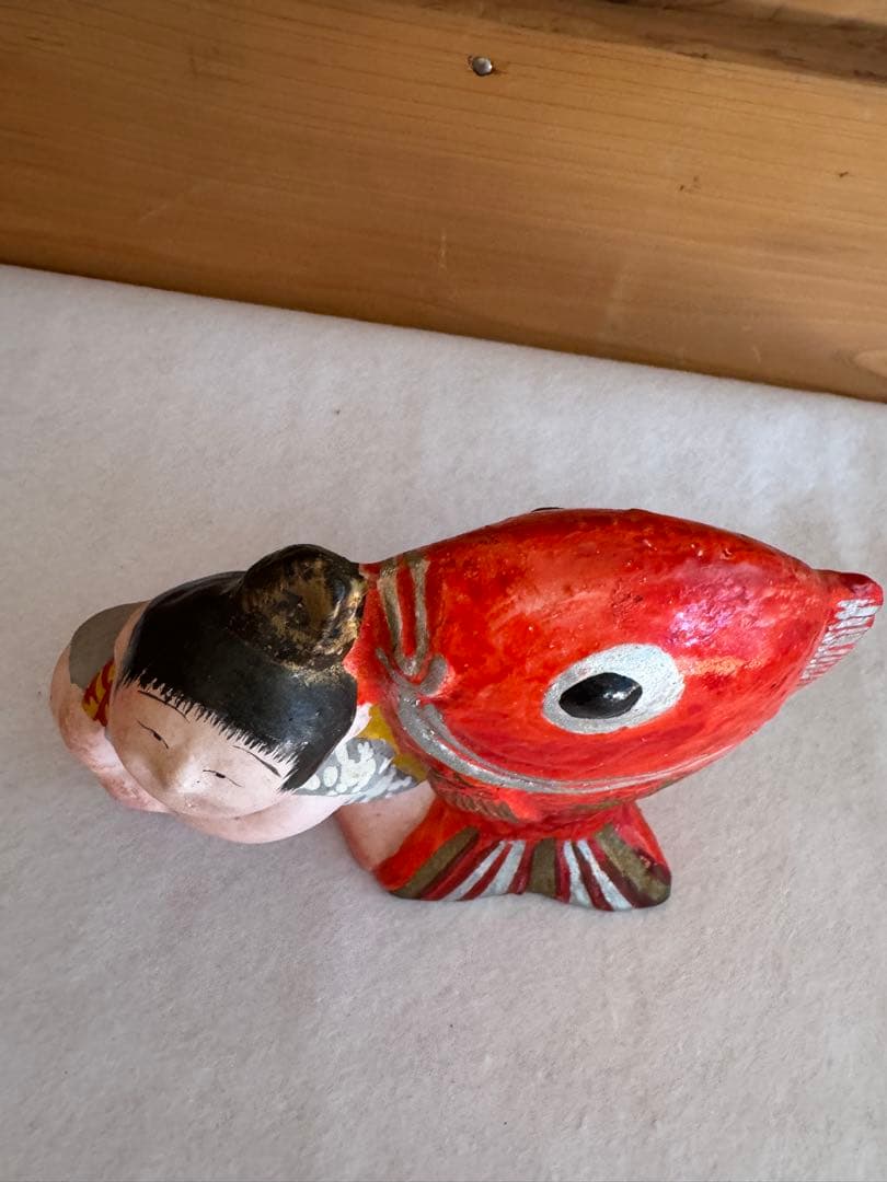 希少 中野土人形 奈良久雄 『鯛曳童子』郷土玩具 民藝 長野県 - メルカリ