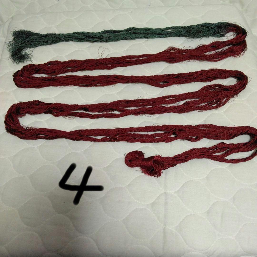 組紐製作用絹糸　変わり染め糸5個 ミニー