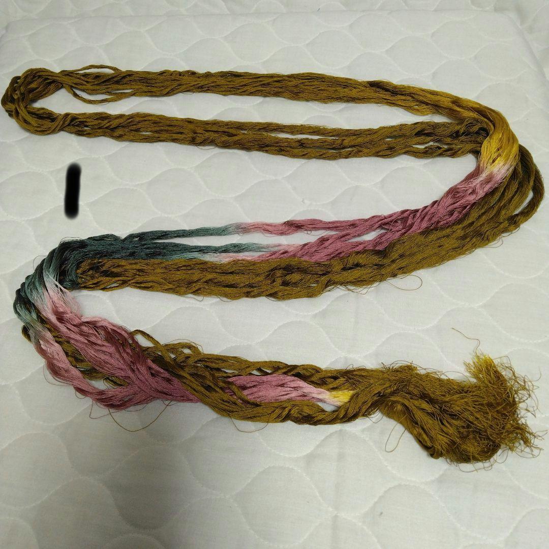 組紐製作用絹糸　変わり染め糸5個 ミニー