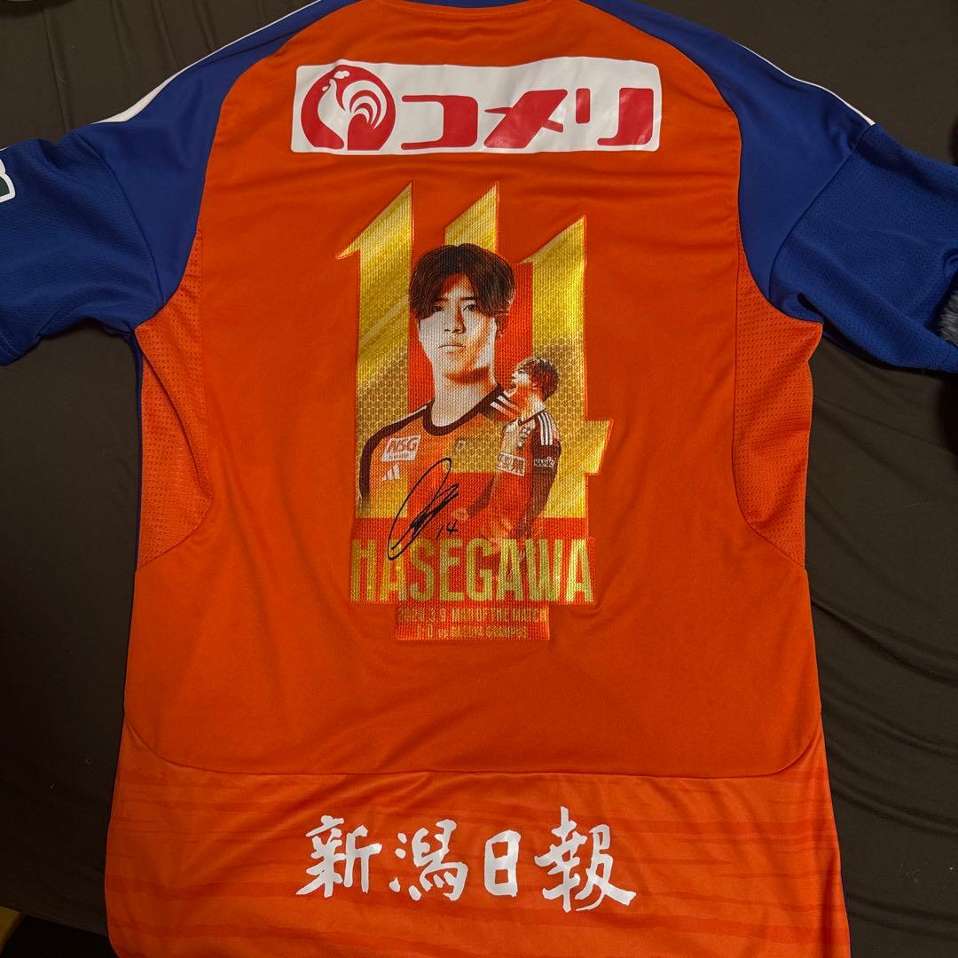アルビレックス新潟 神ユニ 14 長谷川 元希 Lサイズ