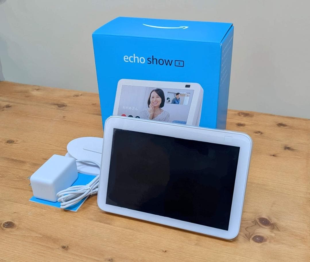 Echo Show 8 第2世代 グレーシャーホワイト スタンド付 アマゾンEcho