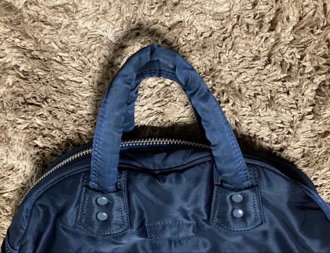 美品☆ ヘッドポーター PORTER ミニボストン バッグ ネイビー 吉田カバン