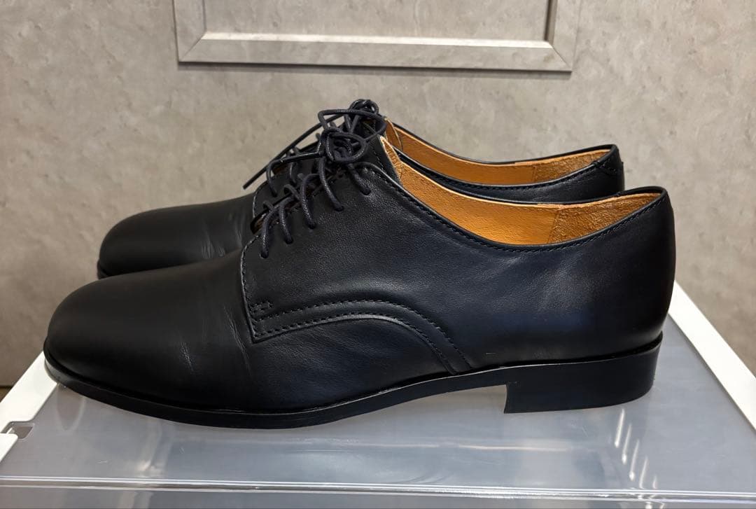 Padrone 黒 レザー ドレスシューズ