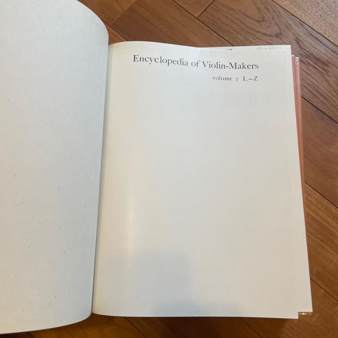 イギリス製　 Encyclopedia of Violin-Makers